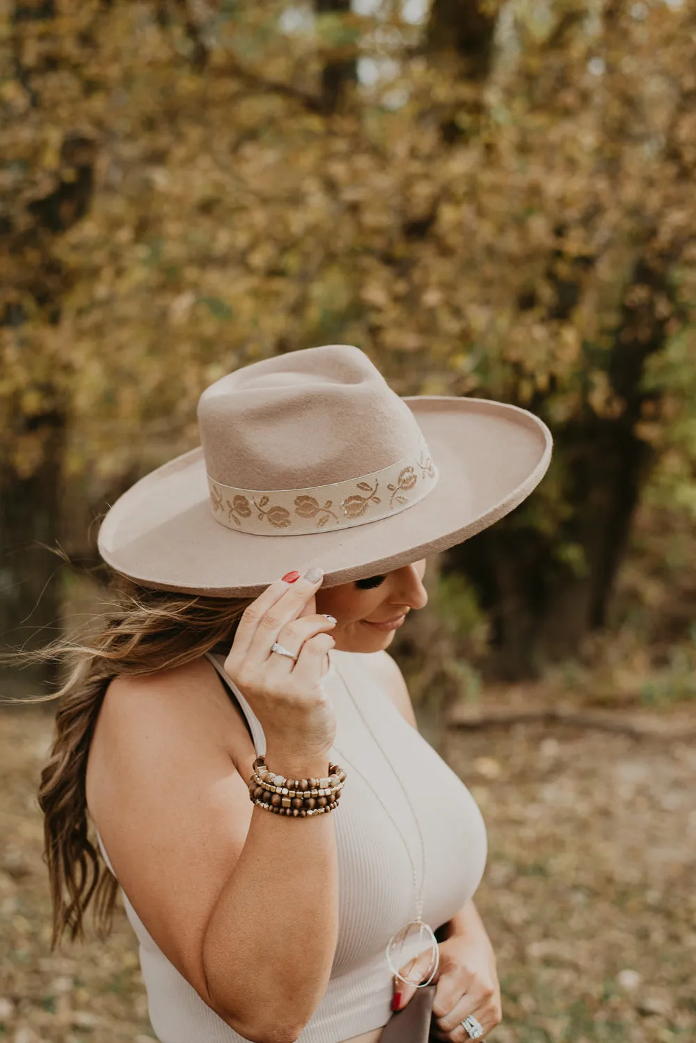 Elouise Panama Hat, Pecan