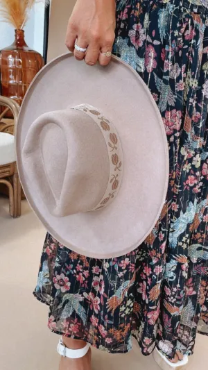 Elouise Panama Hat, Pecan