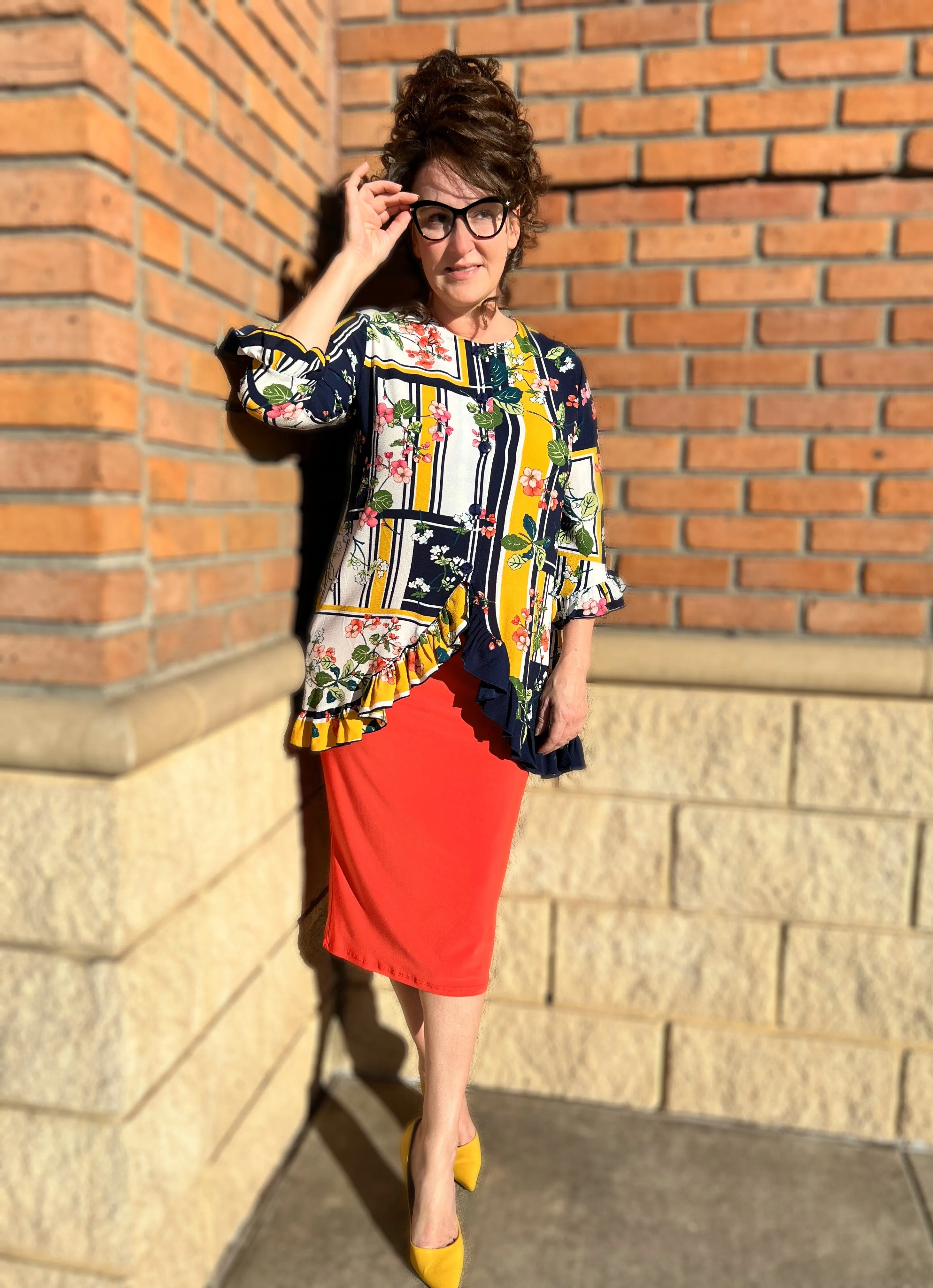 Ember Ruffled Tunic