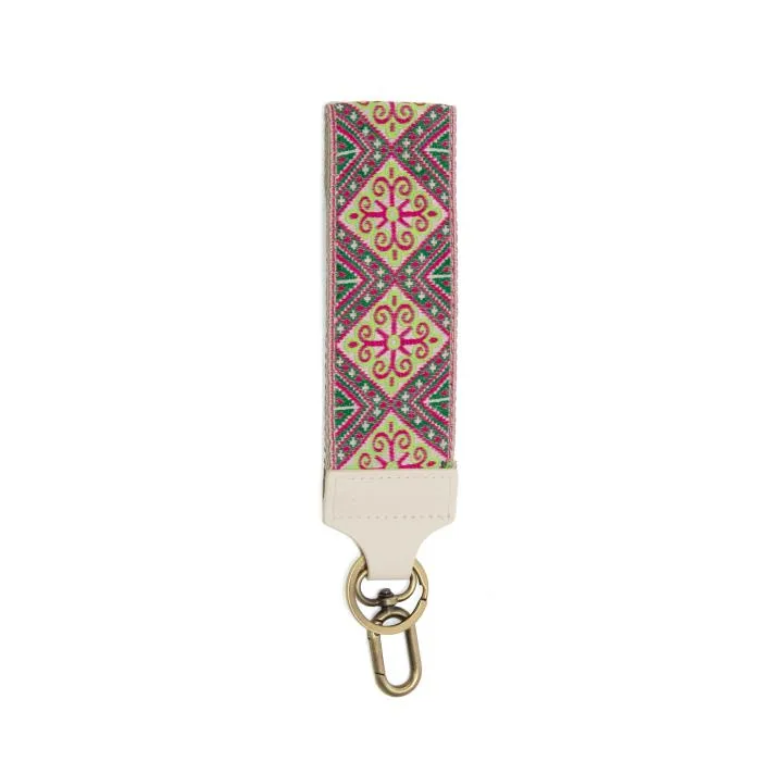Embroidered Wristlet Keychain