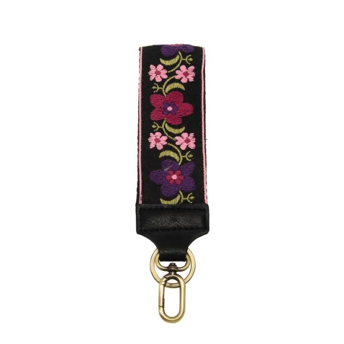 Embroidered Wristlet Keychain