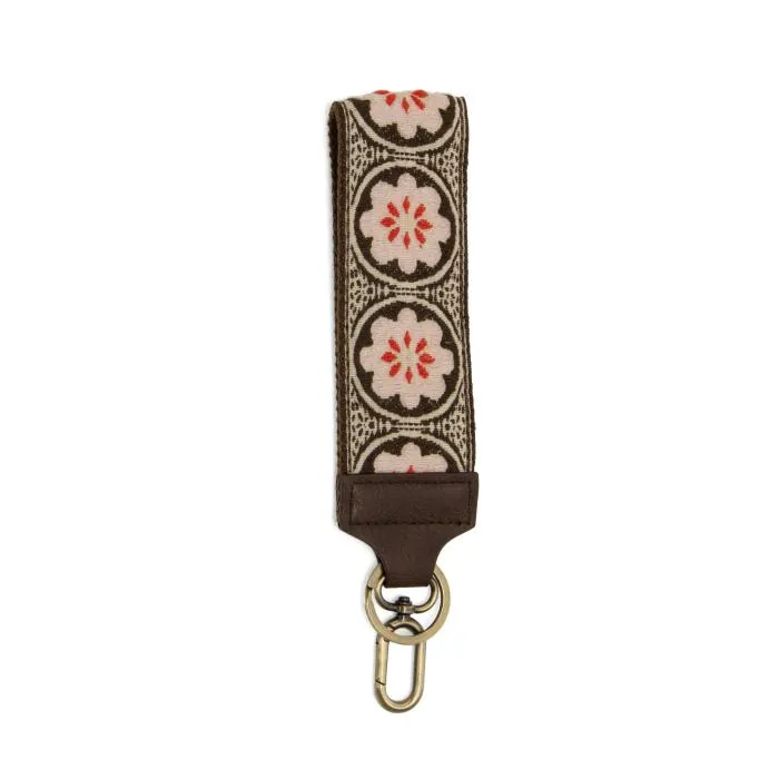 Embroidered Wristlet Keychain