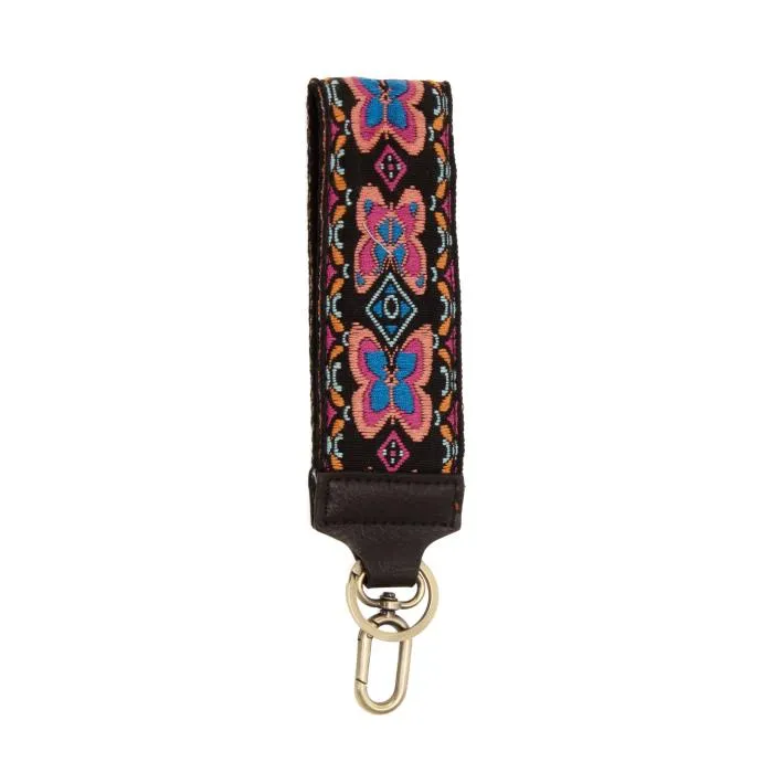 Embroidered Wristlet Keychain