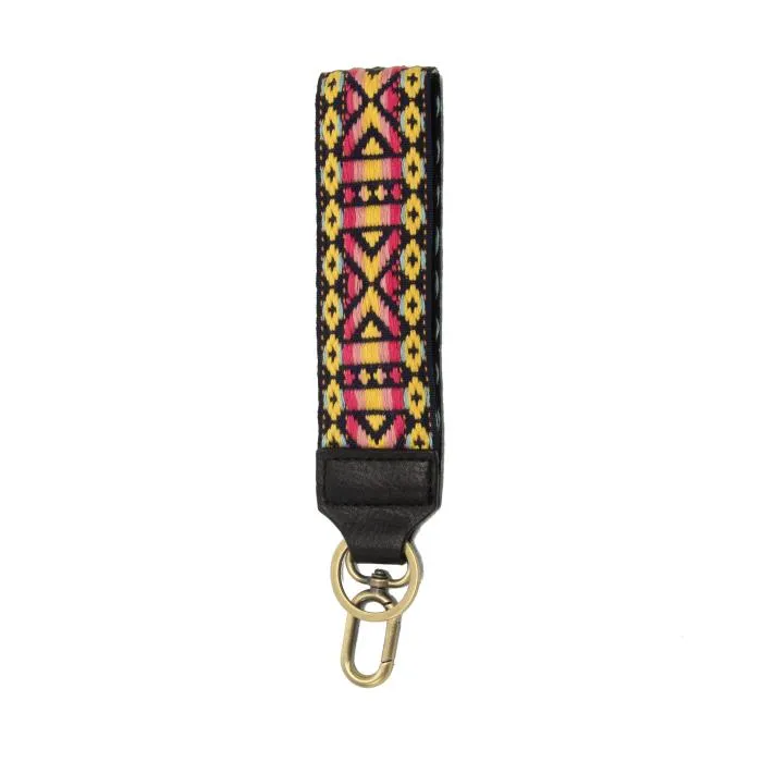 Embroidered Wristlet Keychain