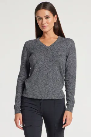 Etta V-Neck Cashmere Sweater Top