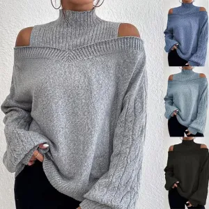 European And American Off-the-shoulder Sweater Women's