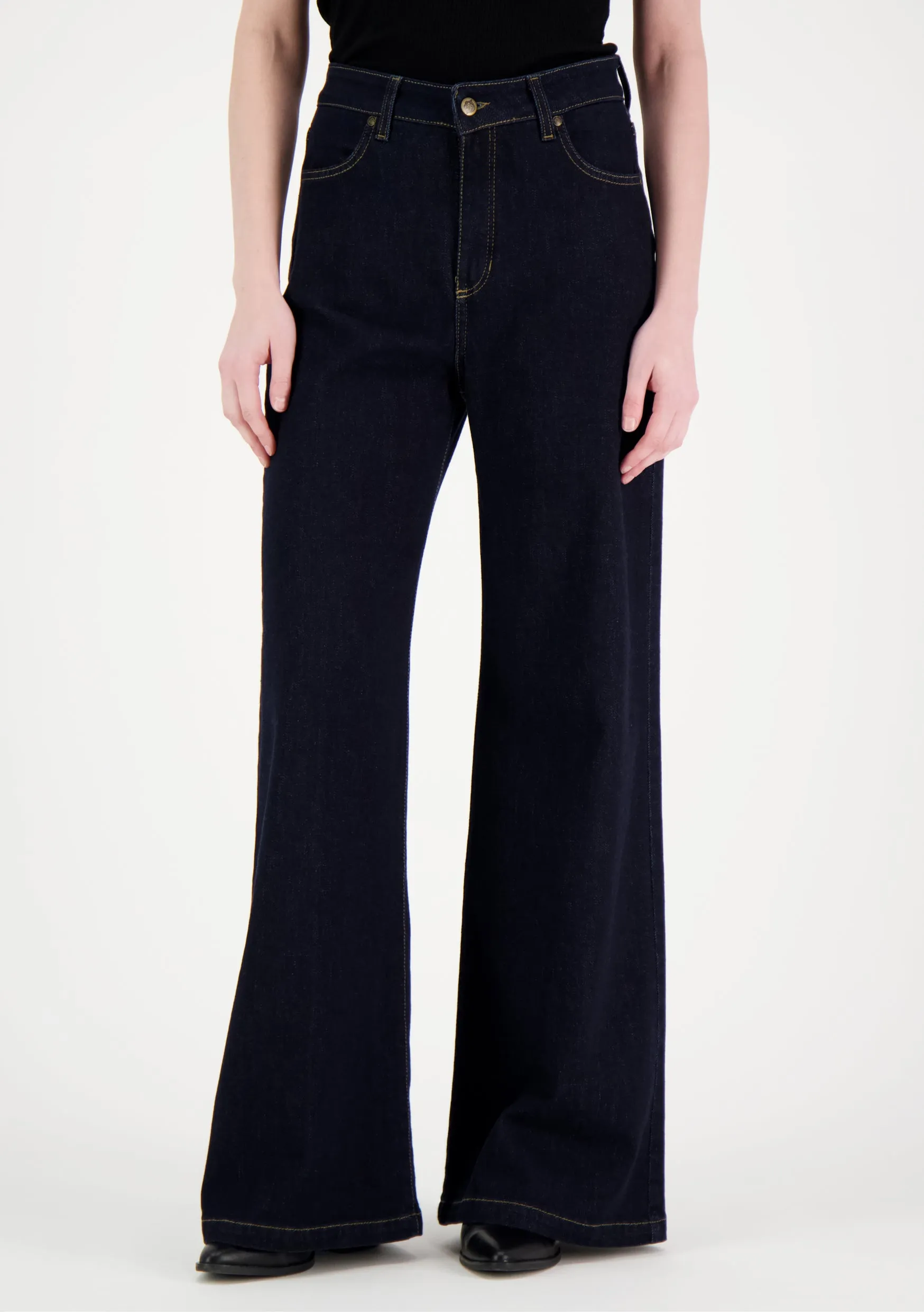 Eva Flared Jeans Dark Blue