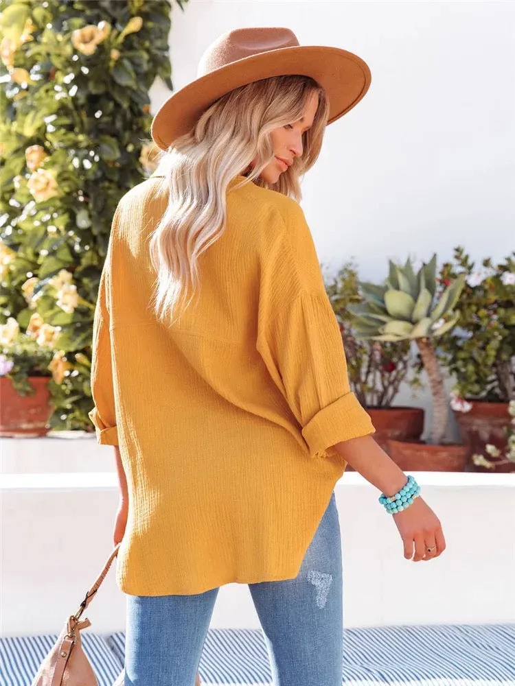 Evermore mustard shirt