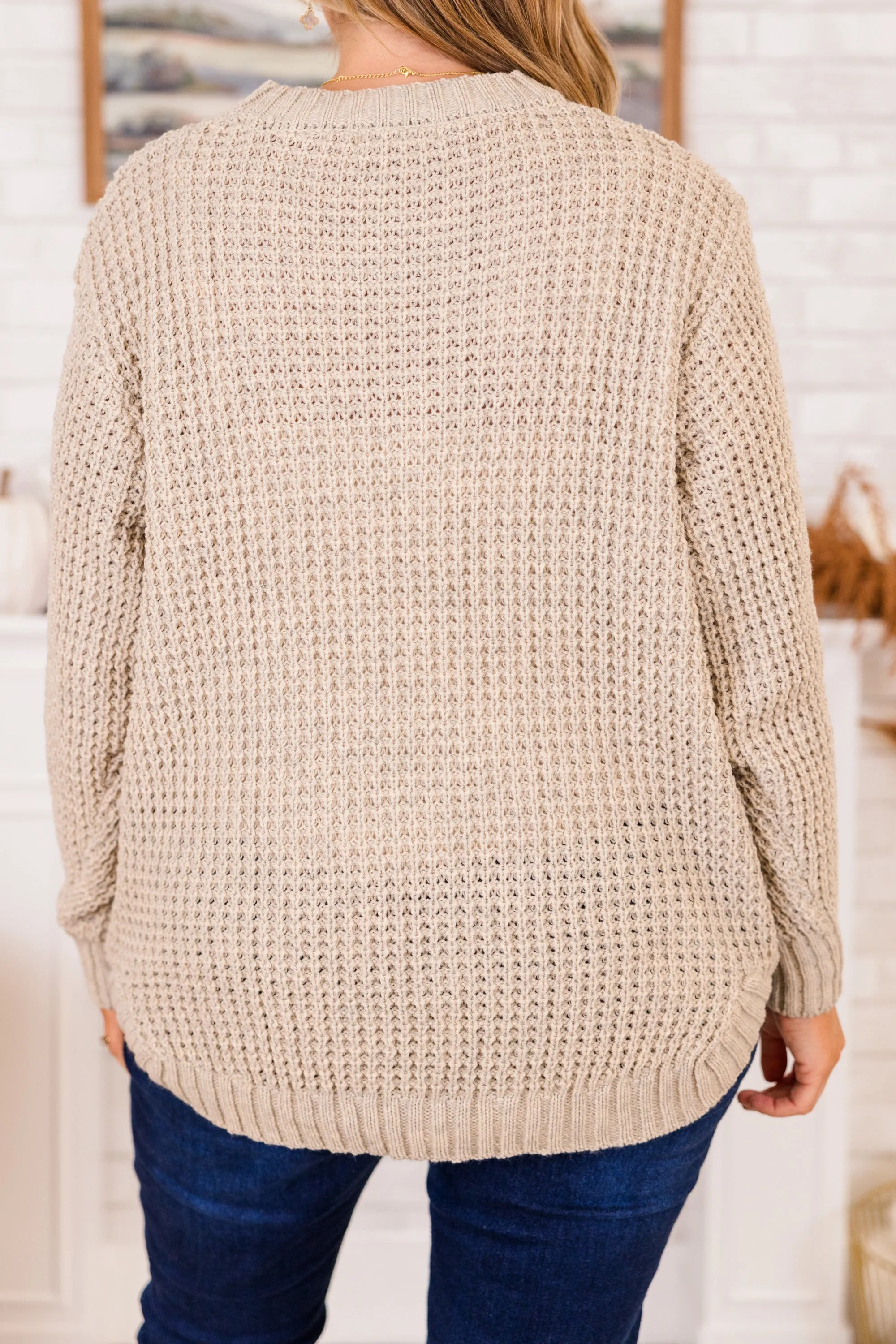 Everything We Loved Sweater, Heather Beige