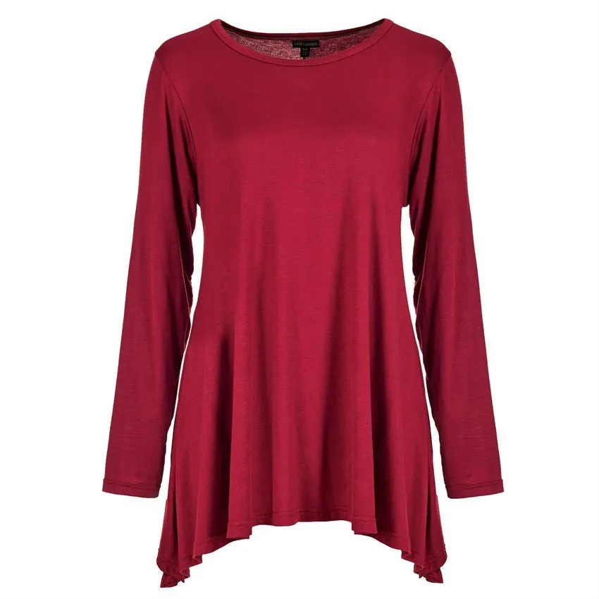Evie Swing Tunic in Burgundy