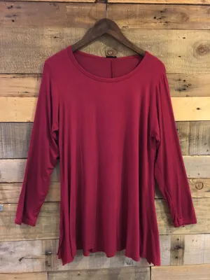 Evie Swing Tunic in Burgundy
