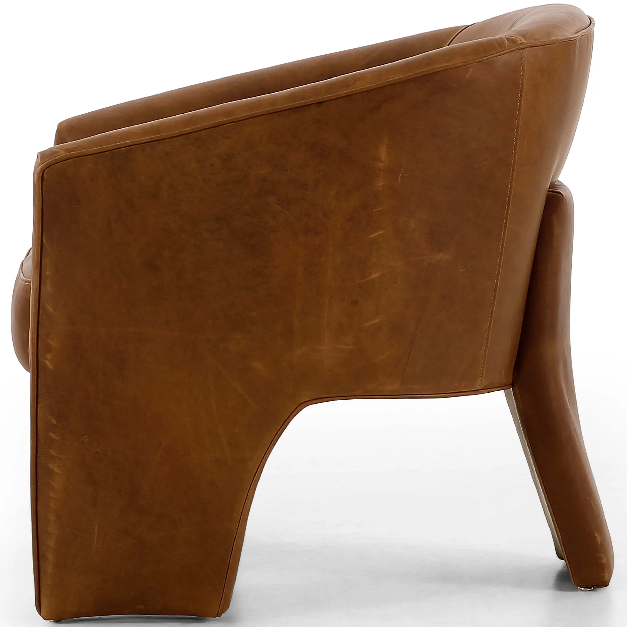 Fae Leather Chair, Heirloom Sienna