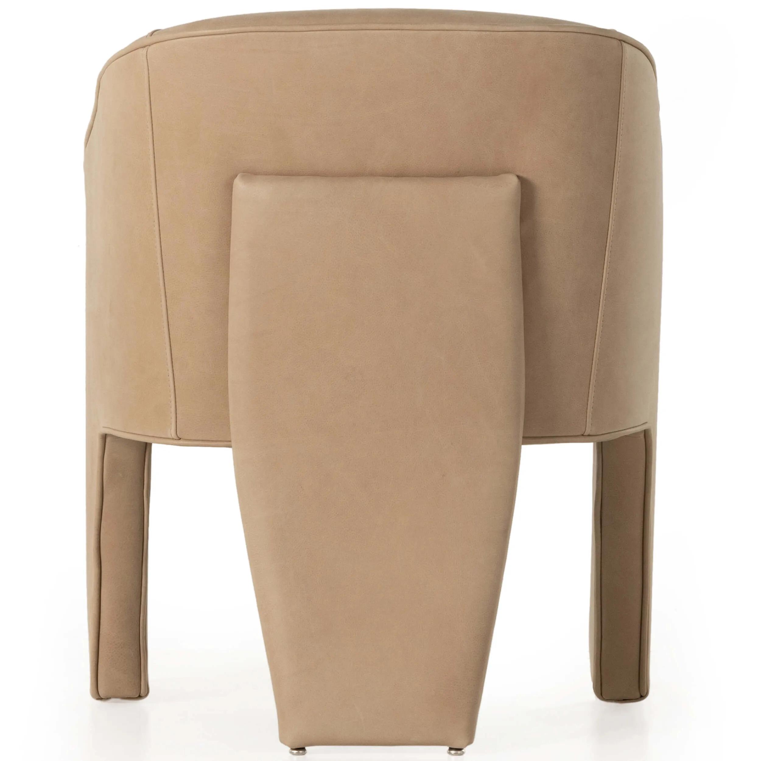 Fae Leather Dining Chair, Palermo Nude, Set of 2