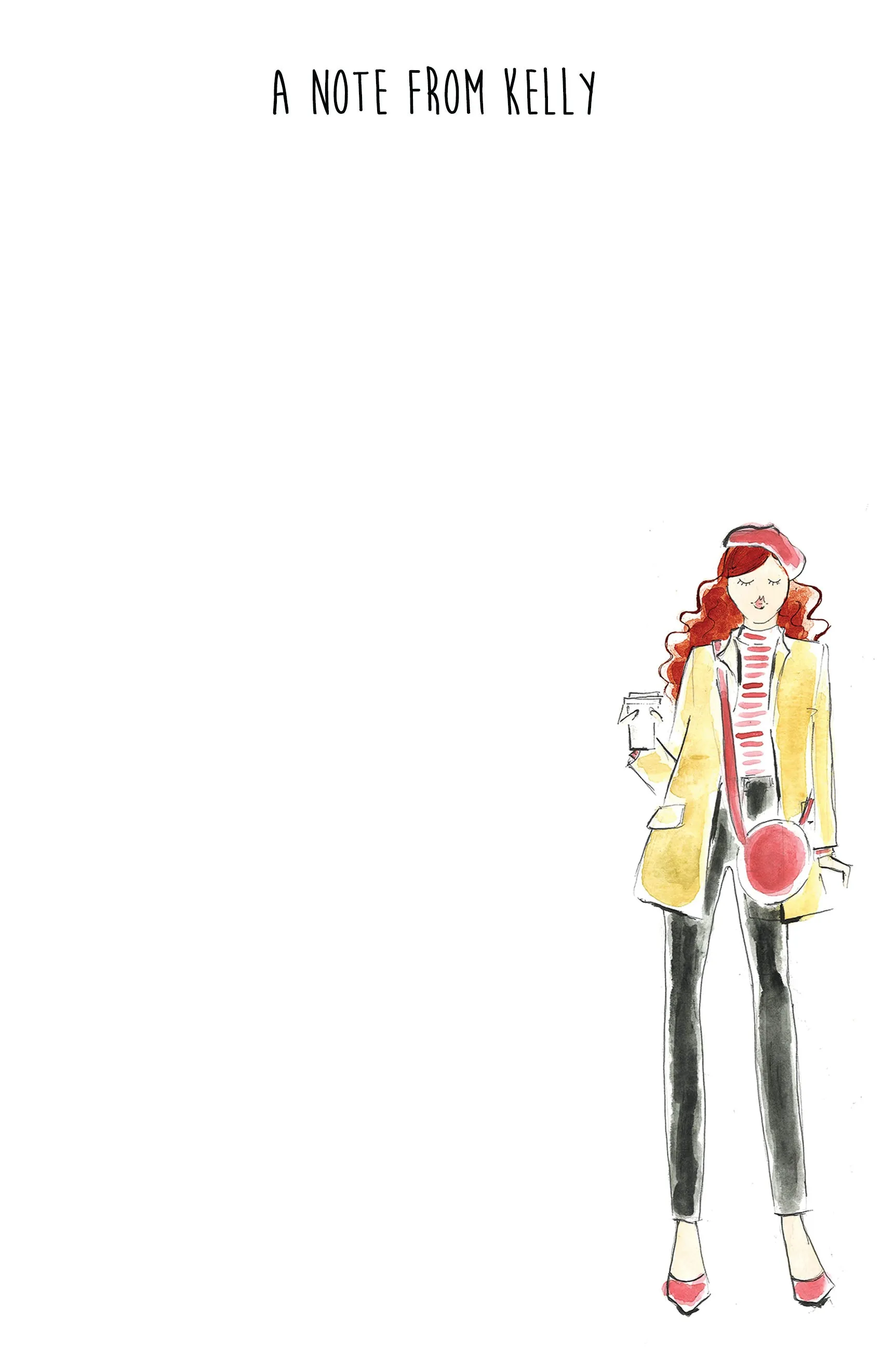 Fall Fashion Girl Personalized Notepad