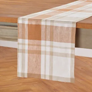 Fall Harvest Plaid Table Runner