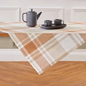 Fall Harvest Plaid Table Throw
