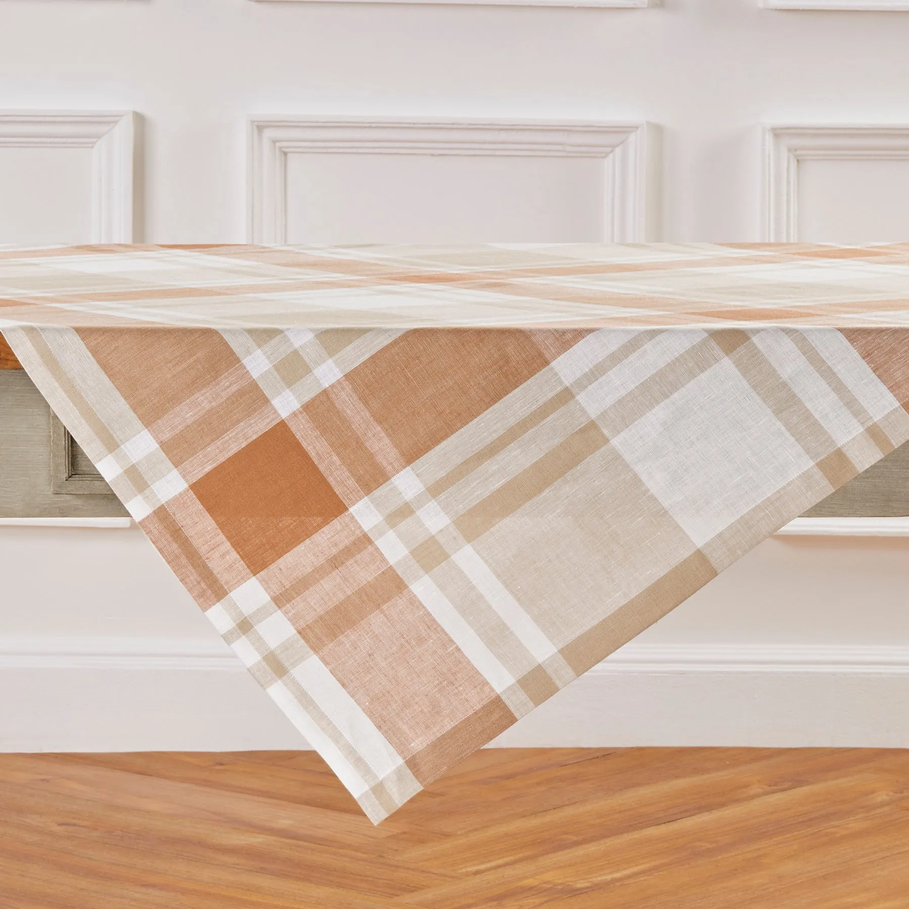 Fall Harvest Plaid Table Throw