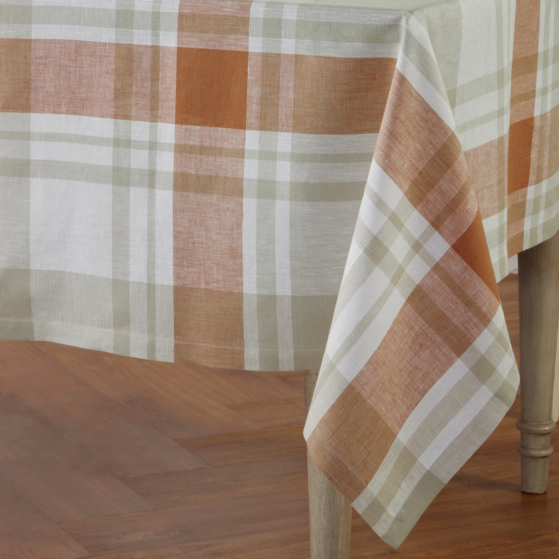 Fall Harvest Plaid Tablecloth