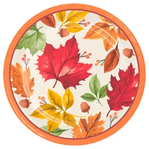 Fall Leaves Dinner Plate 8ct, 9in