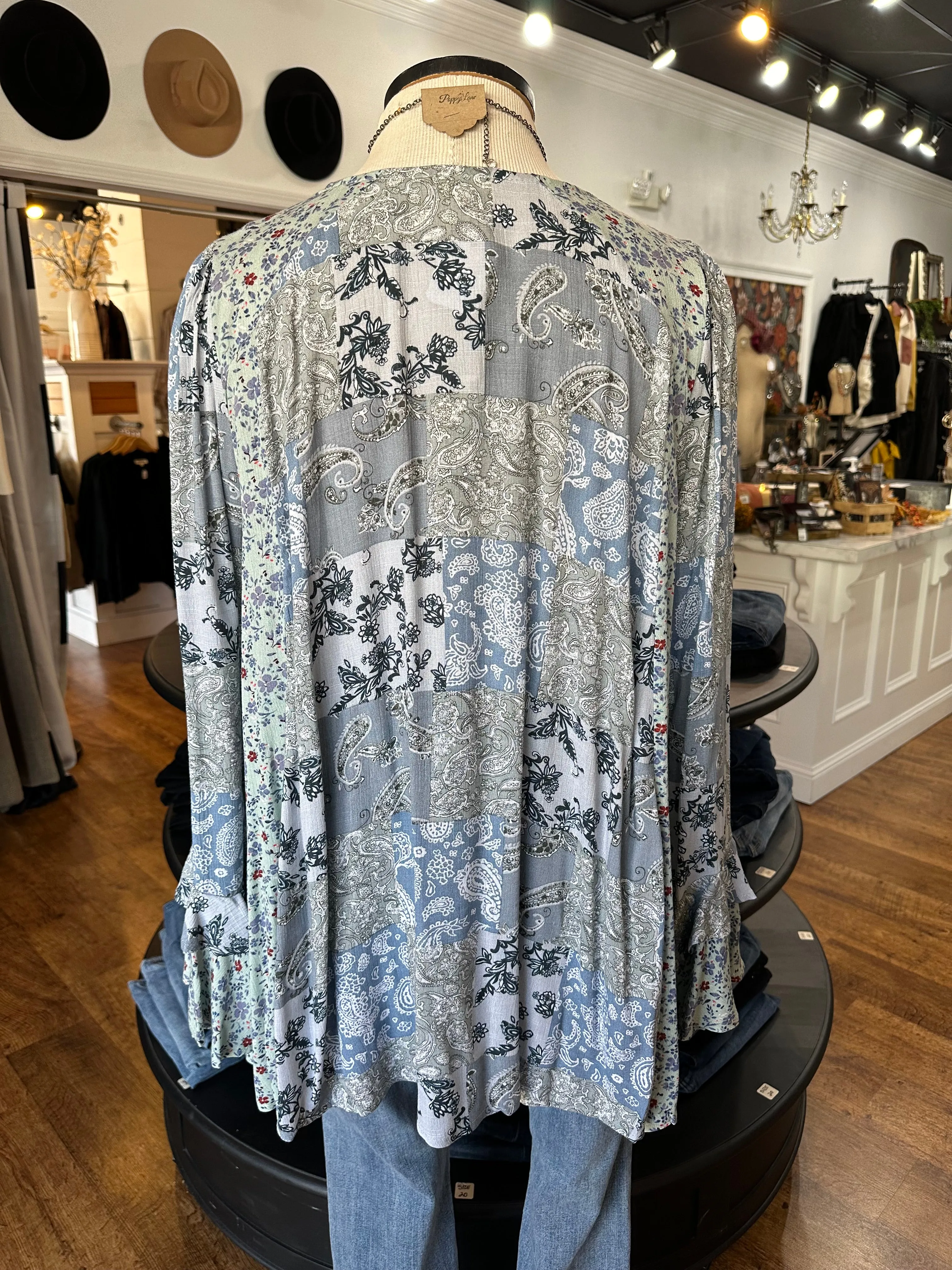 Fall Mixer Floral Patchwork Top