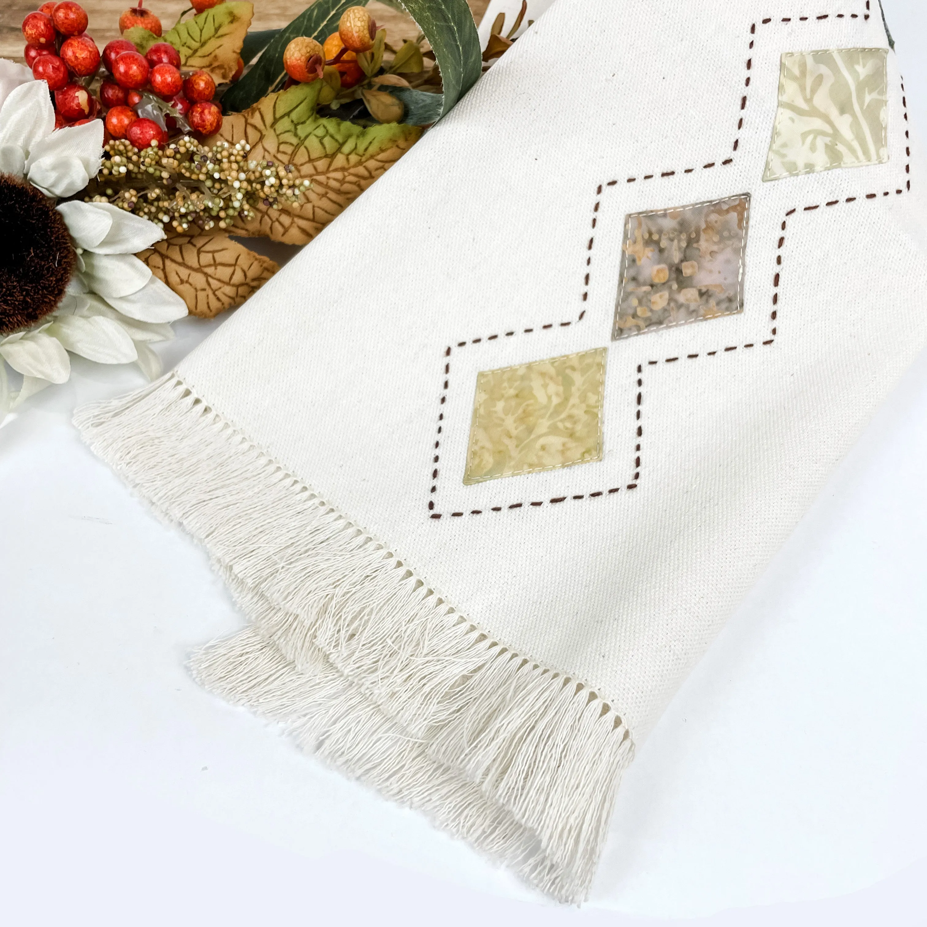 Fall Patchwork Tea Towel
