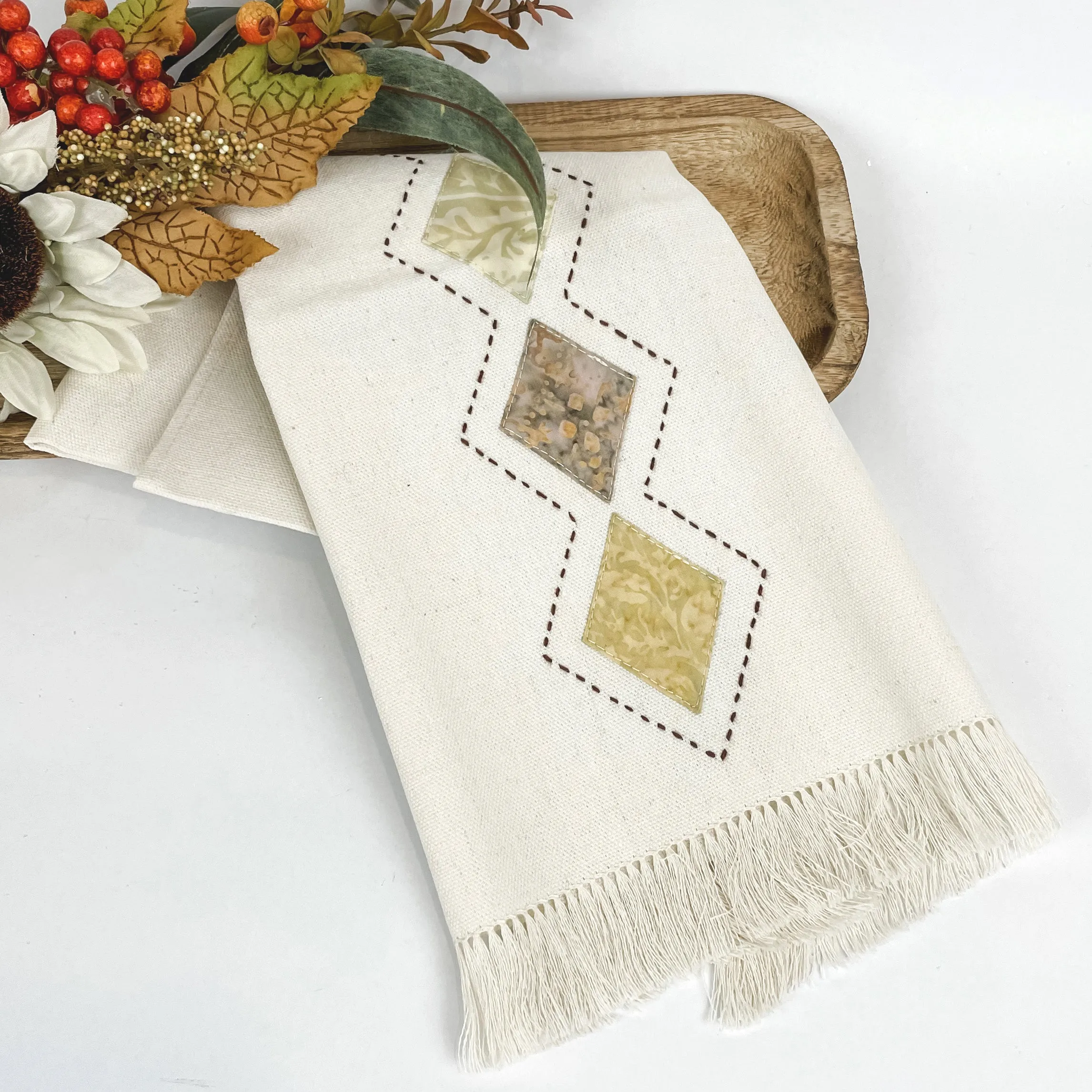 Fall Patchwork Tea Towel