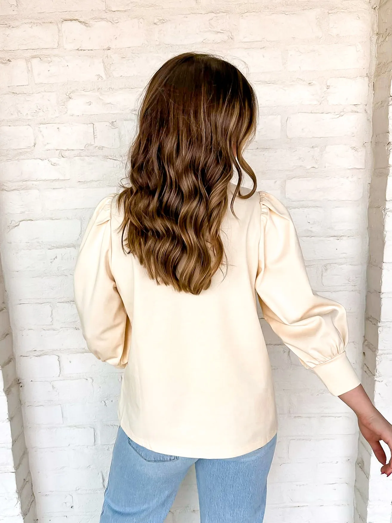 Fall Sentiments Cream Top
