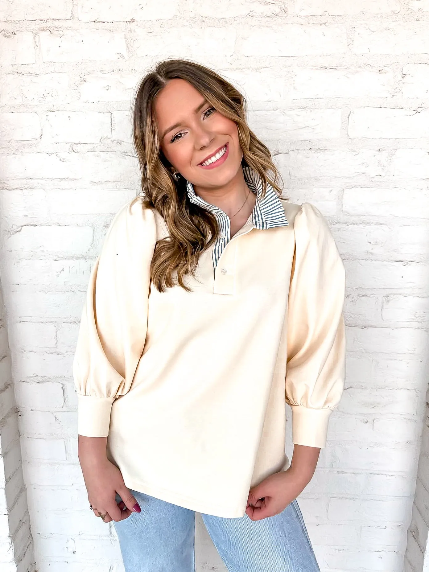 Fall Sentiments Cream Top