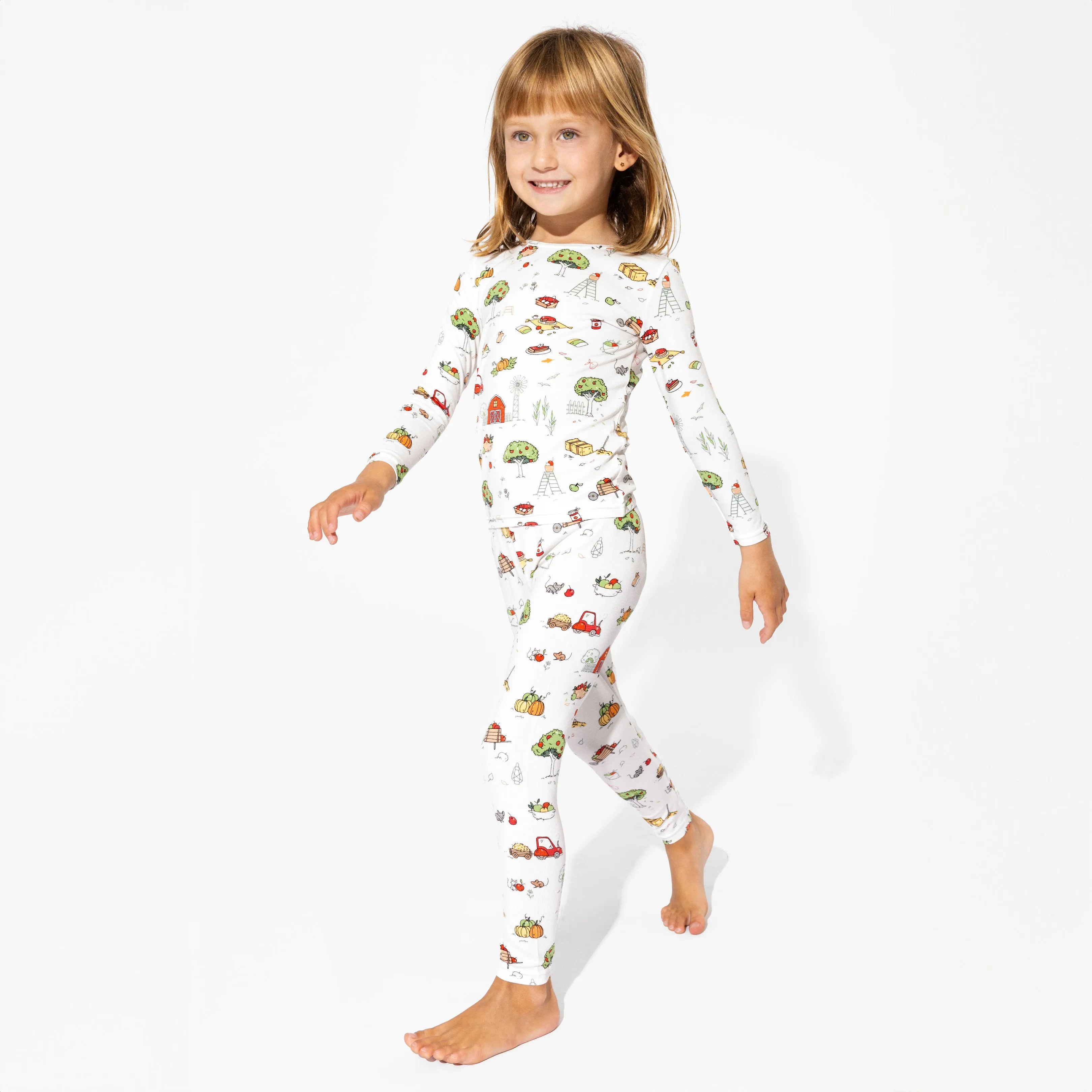 Fall Vibes Bamboo Kids Pajamas