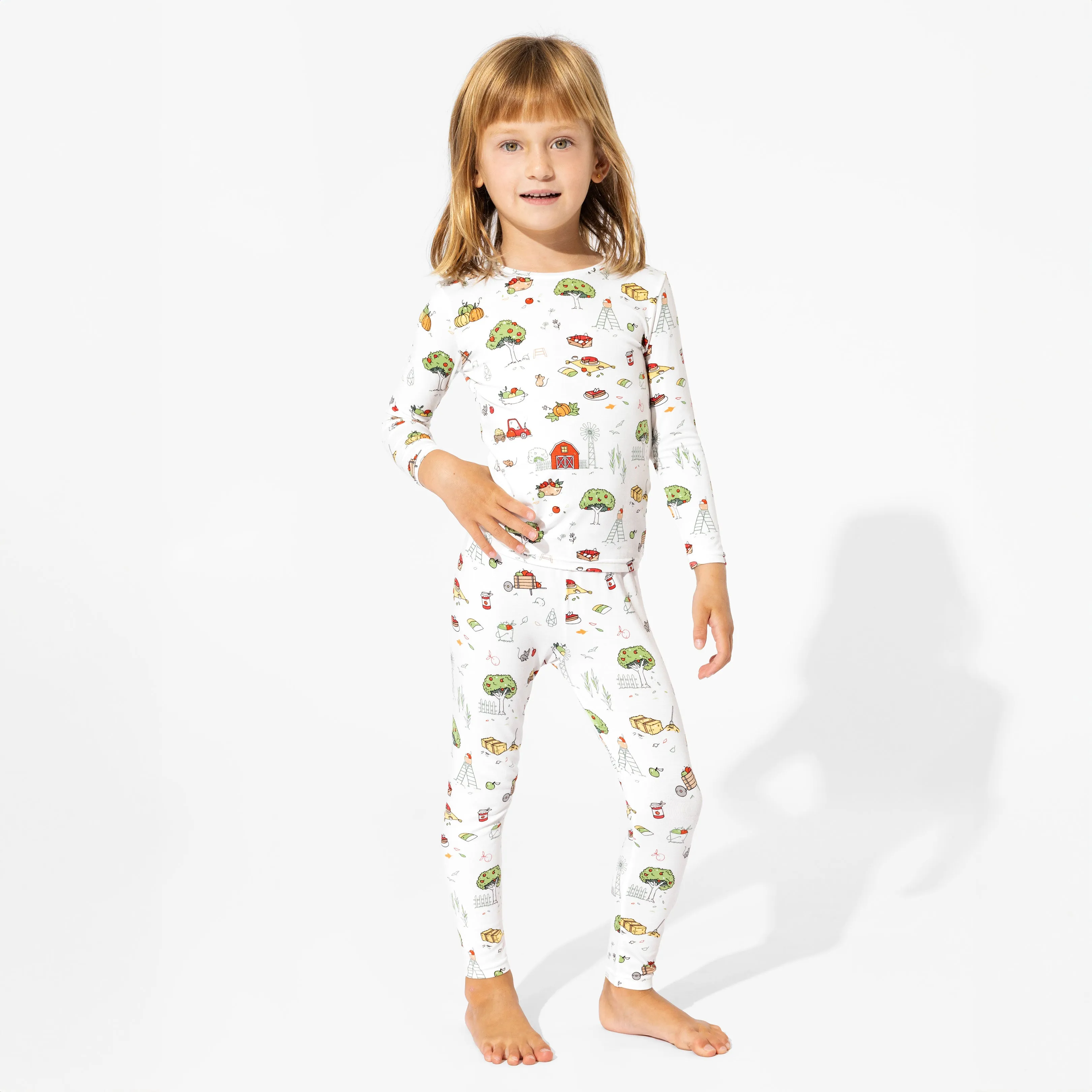 Fall Vibes Bamboo Kids Pajamas