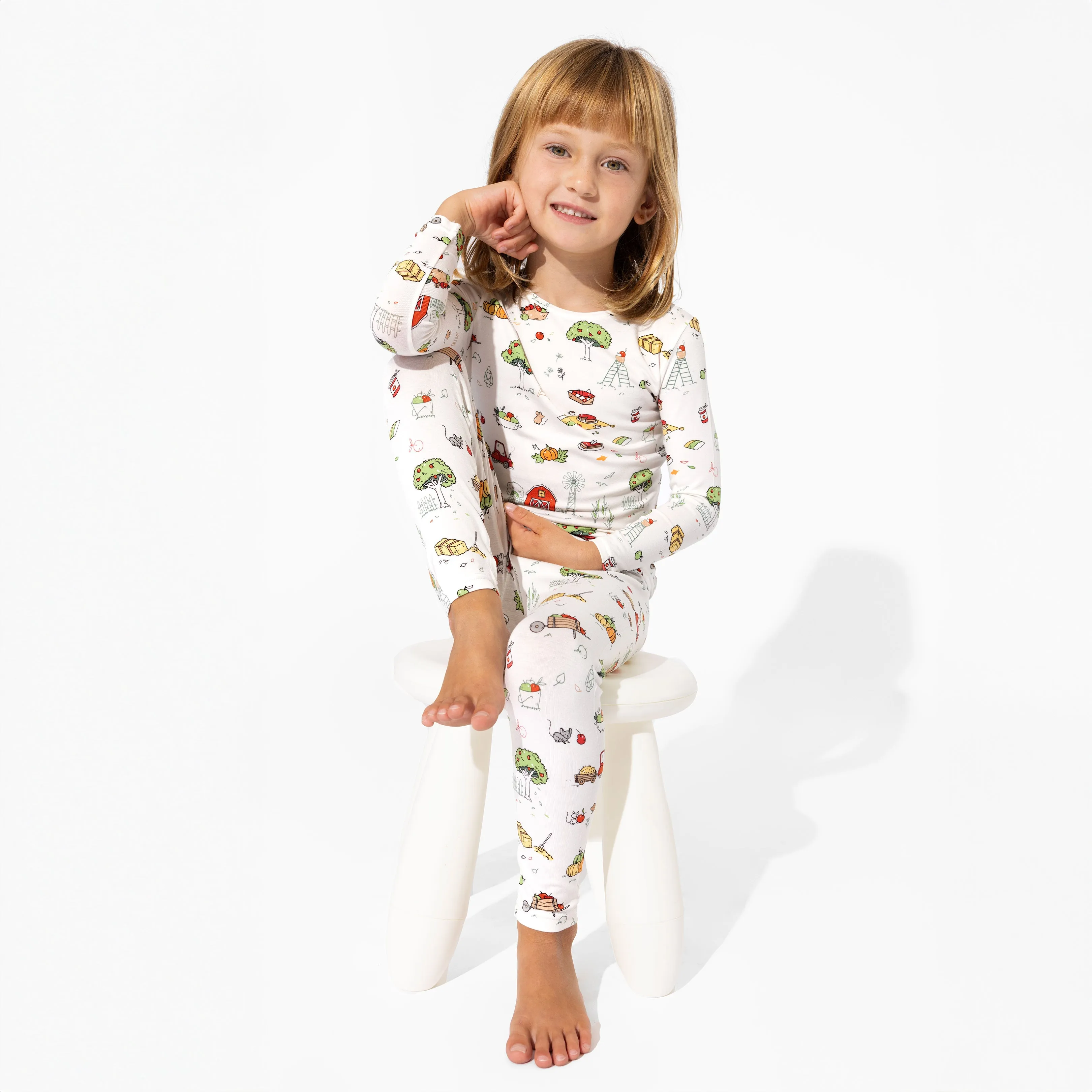 Fall Vibes Bamboo Kids Pajamas
