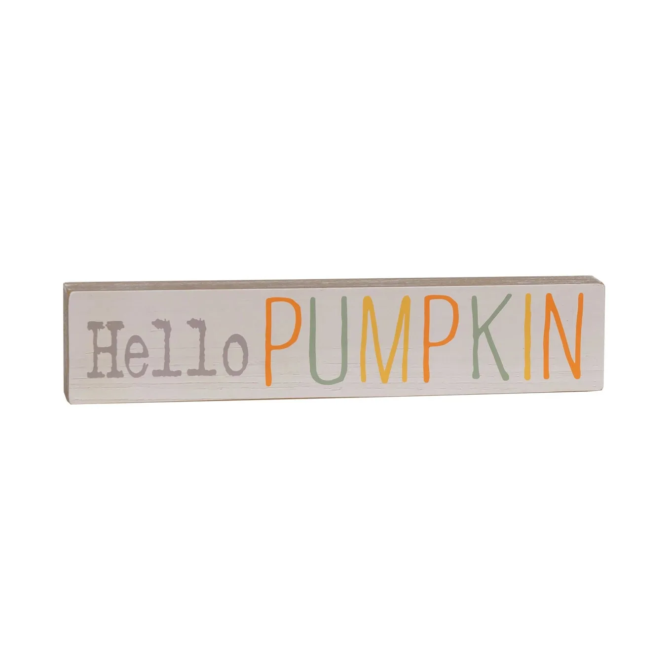 Fall Wood Decor Block, PUMPKIN