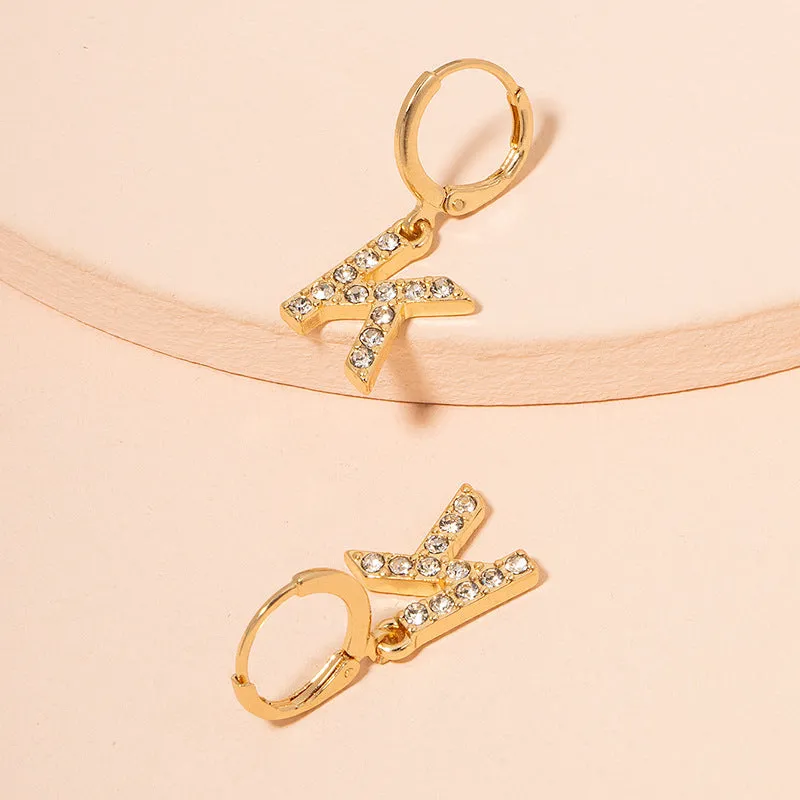 Fashion Acrylic Letter Earrings
