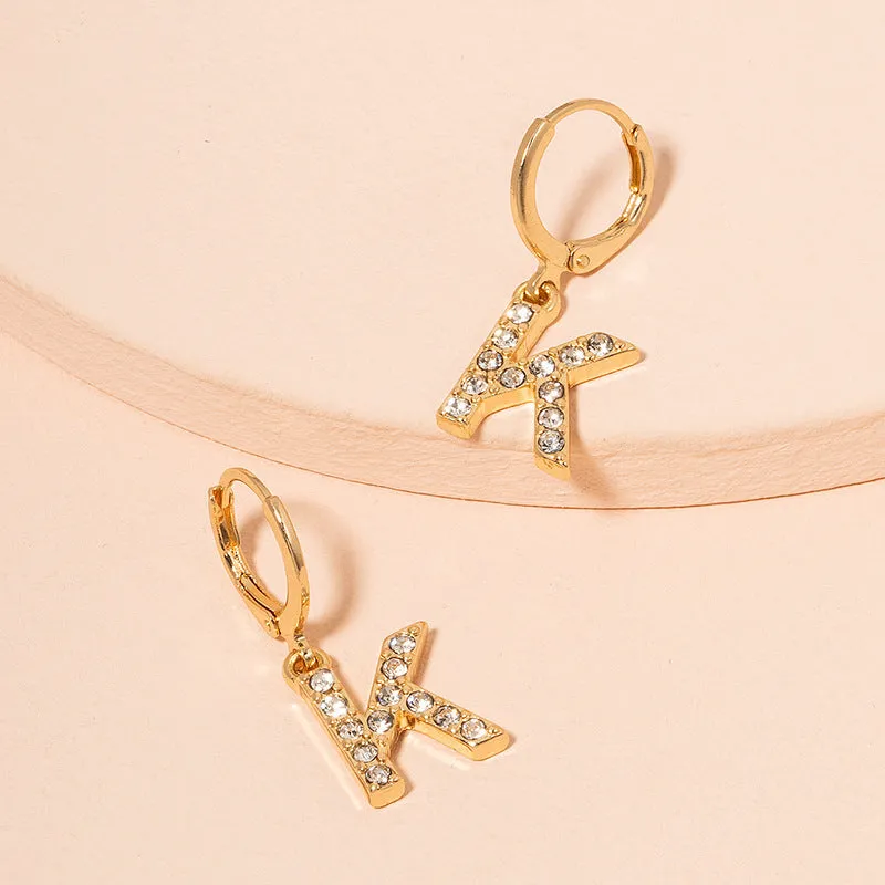 Fashion Acrylic Letter Earrings