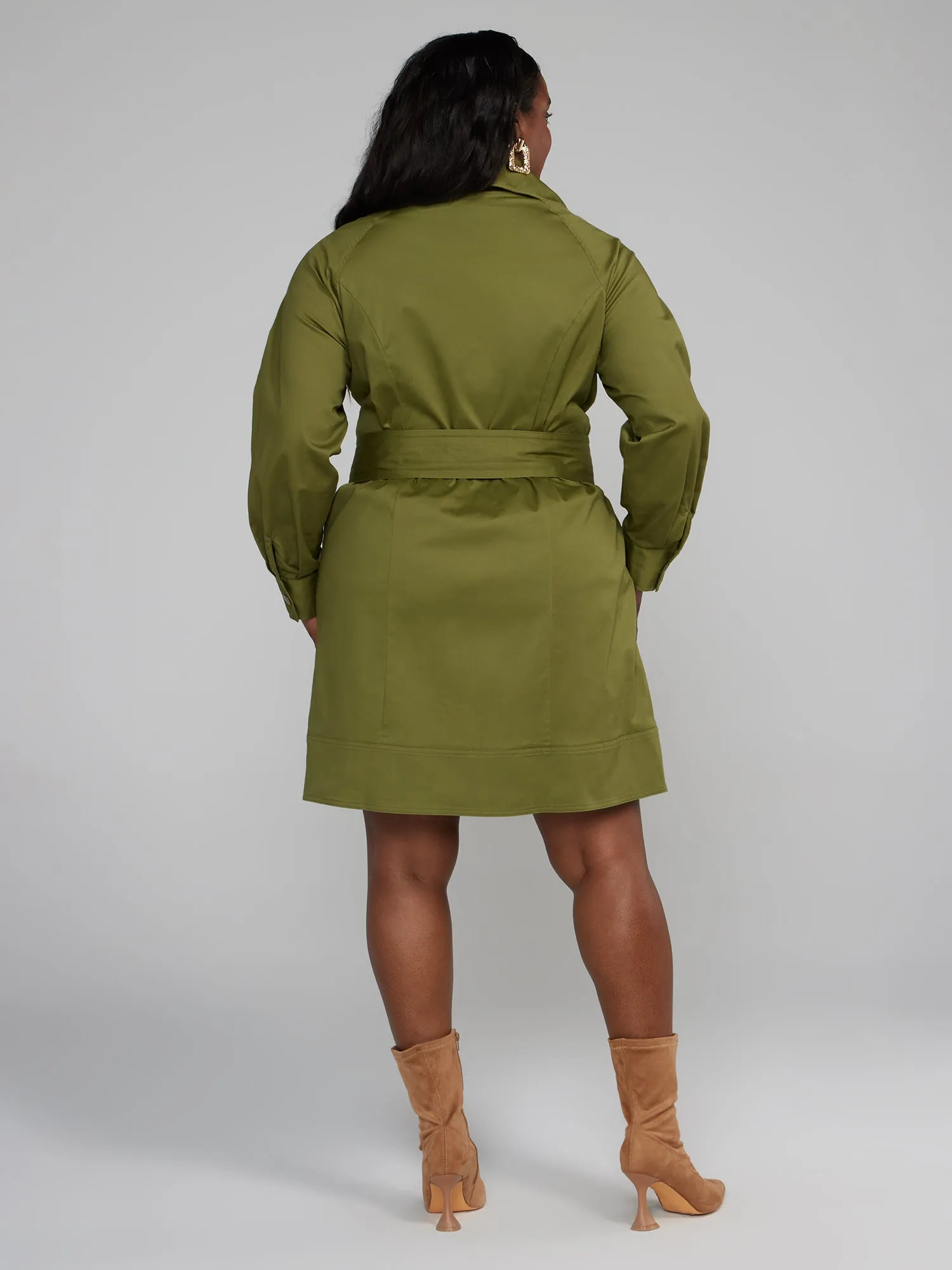 Fashion To Figure - Moto Belted Mini Dress