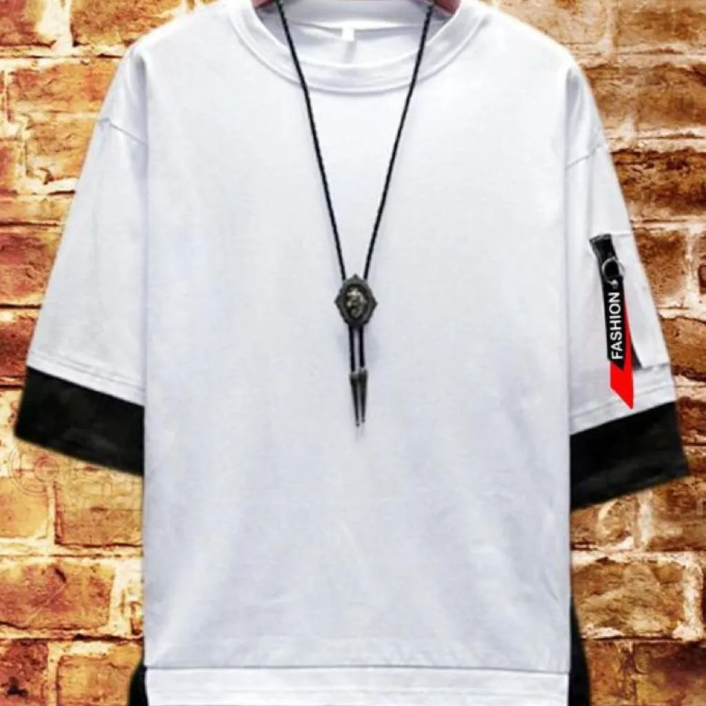 Fashionable Casual Solid T-Shirt For Men
