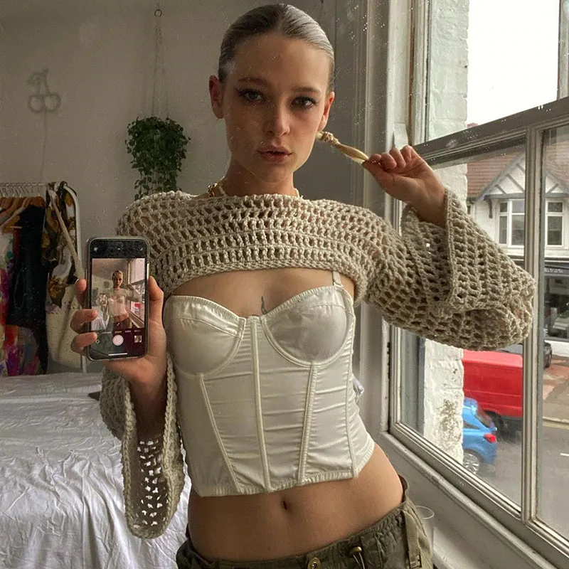 Fashionkova Tiphane Knit Crop Top