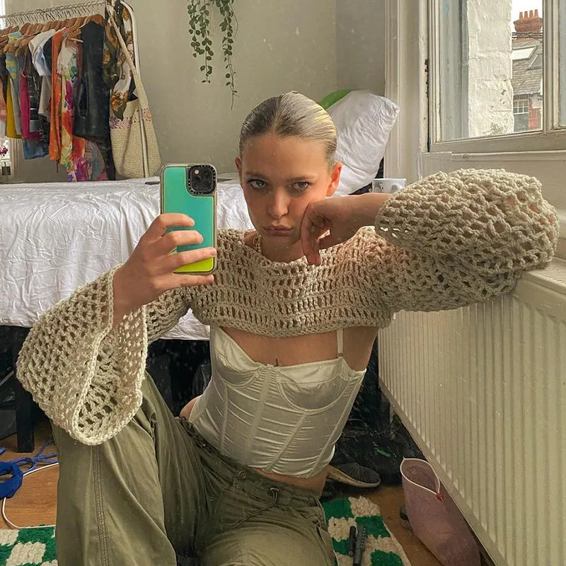 Fashionkova Tiphane Knit Crop Top