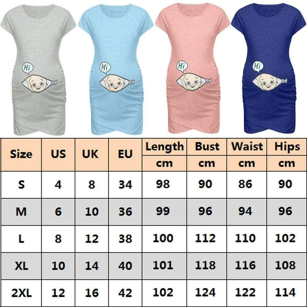 FashionSierra - Fashion Women Sleeveless Pregnant Maternity Bodycon Comfy Dress Nursing Pregnancy Breastfeeding Casual Dress