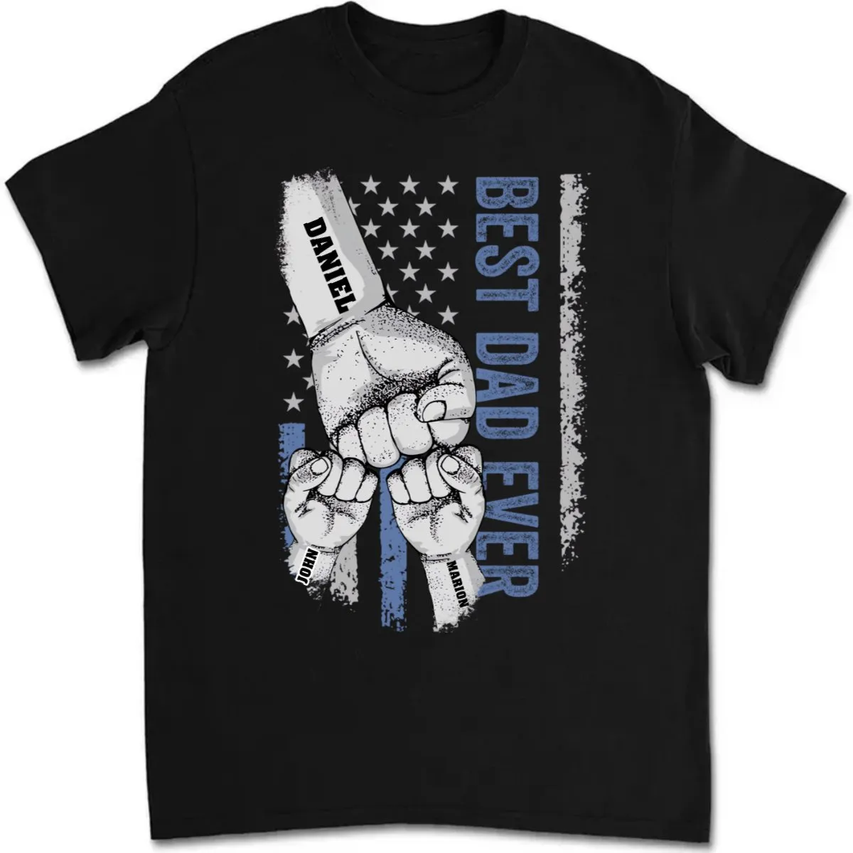 Father - Best Dad Ever -  Personalized Unisex T-shirt