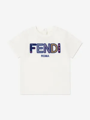 Fendi Baby Jersey Logo T-Shirt