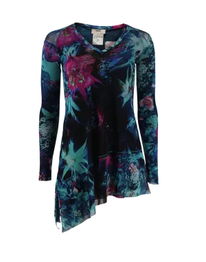 Floral Asymmetrical Top