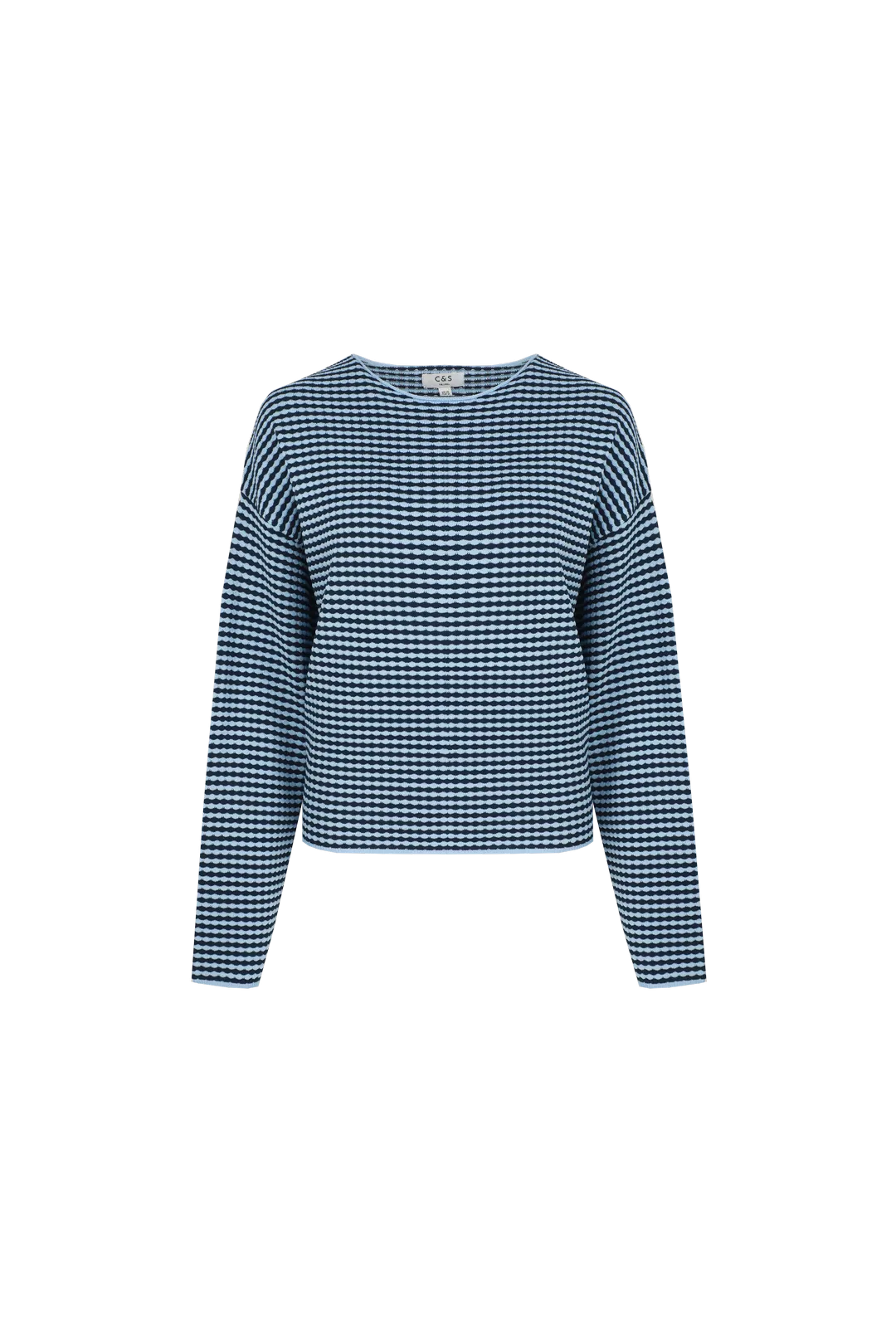 Flore trui | Ice Blue/Navy Blue
