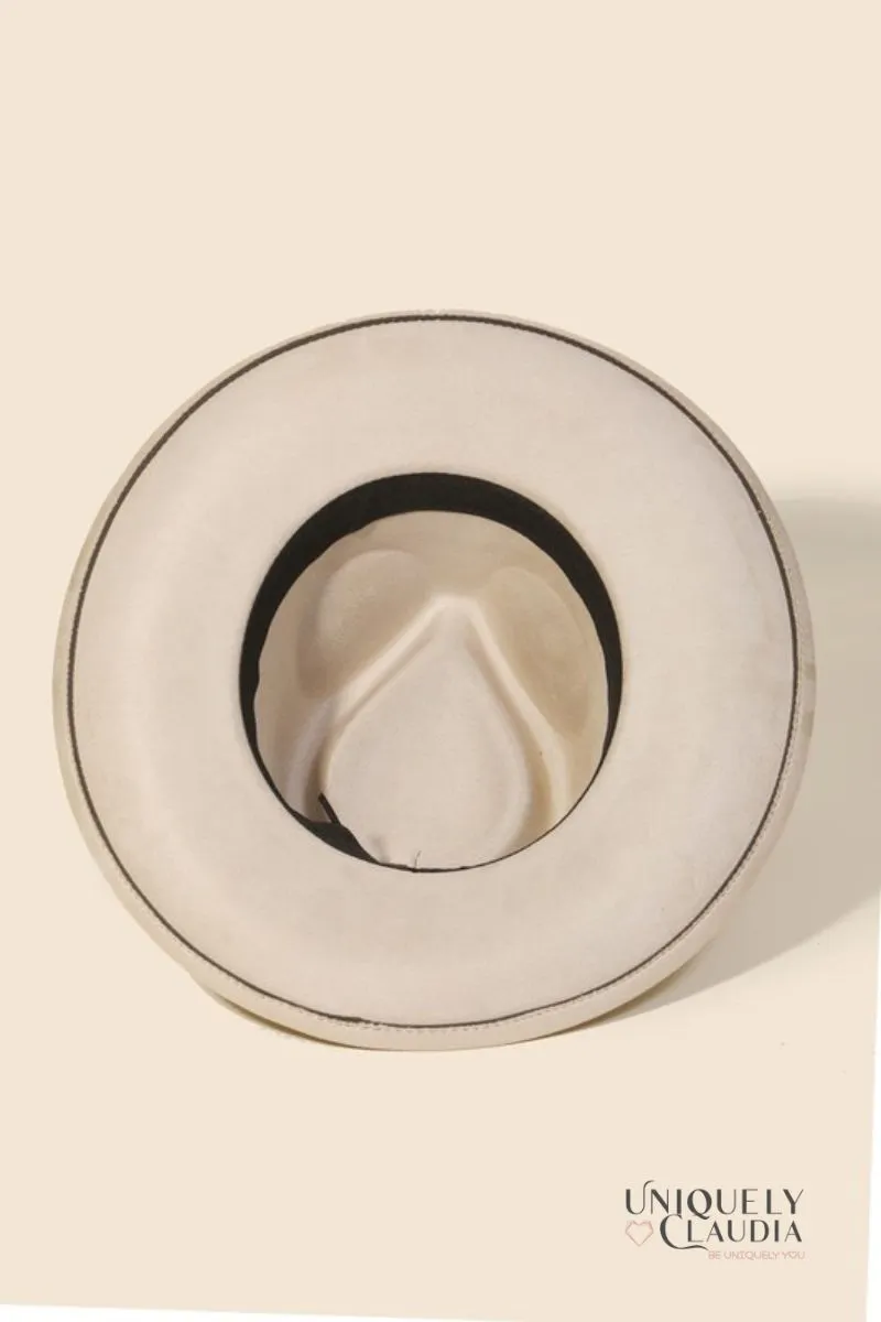 Fort Worth Medallion Charm Braided Strap Cowgirl Hat