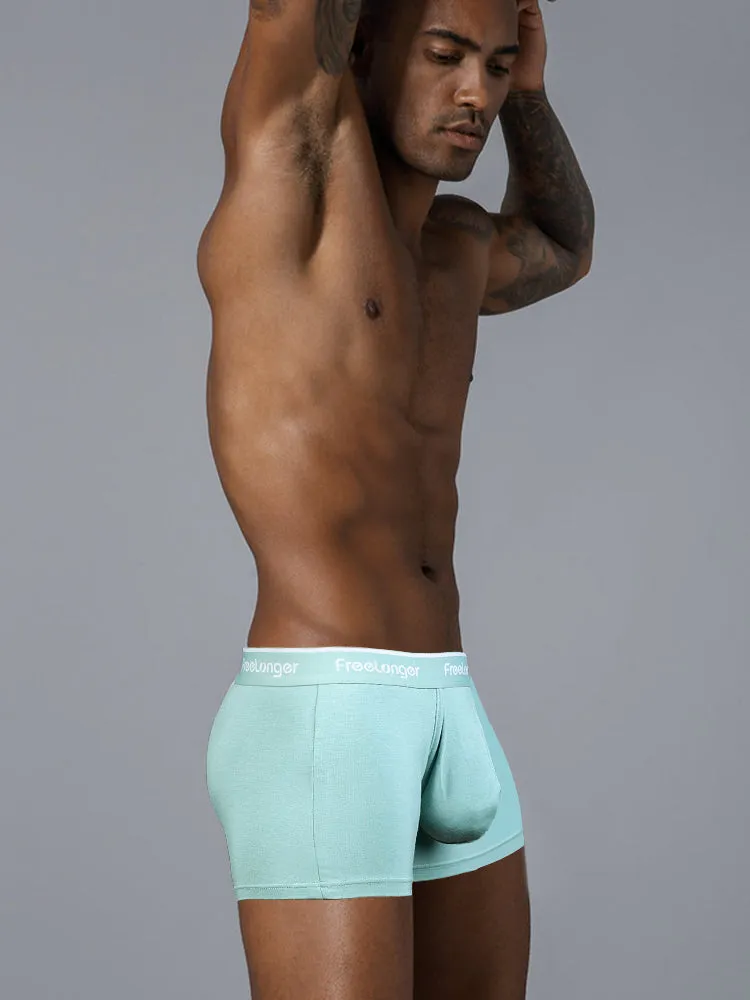FreeLonger Men's Comfy Separate Big Pouch Boxer Briefs