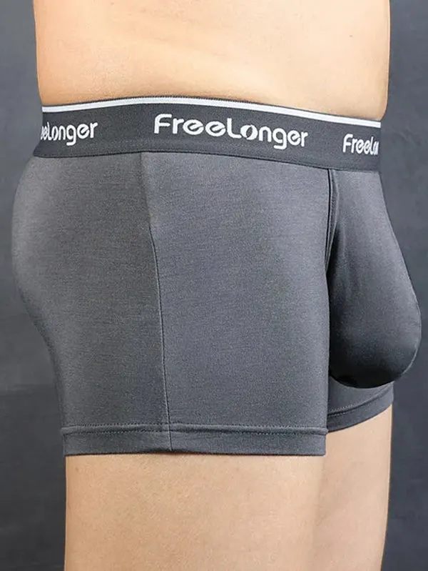 FreeLonger Men's Comfy Separate Big Pouch Boxer Briefs