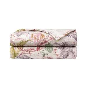 Fresque Quilted Coverlet by Yves Delorme