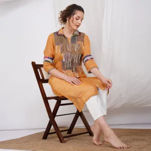 Fringy Patch and Pearl Tunic and Dress