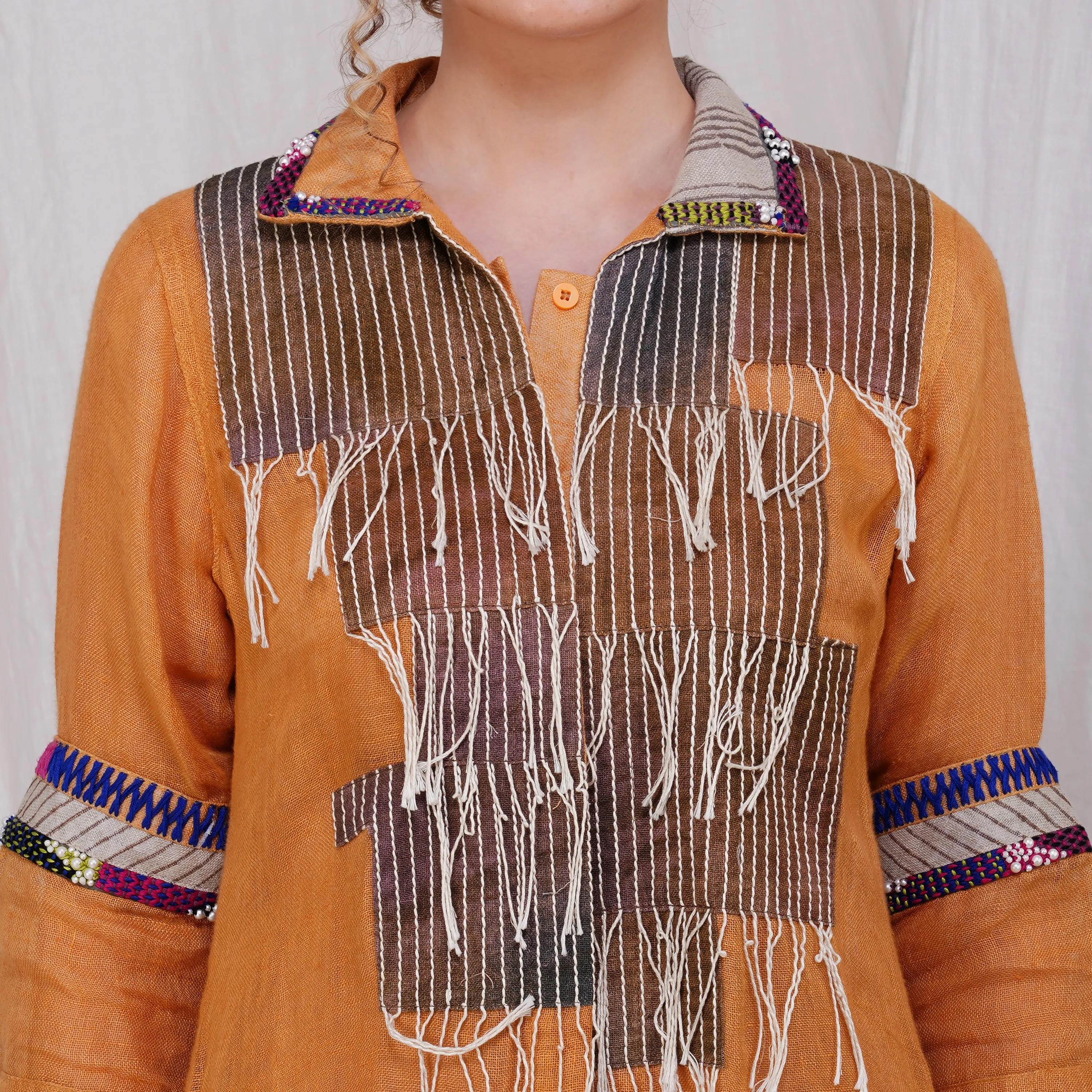 Fringy Patch and Pearl Tunic and Dress