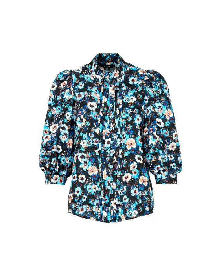 Frontier Blue Floral Blouse